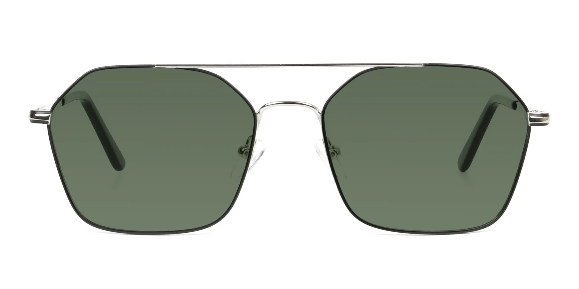 black-and-silver-geomatric-metal-pilot-green-tinted-sunglasses-2