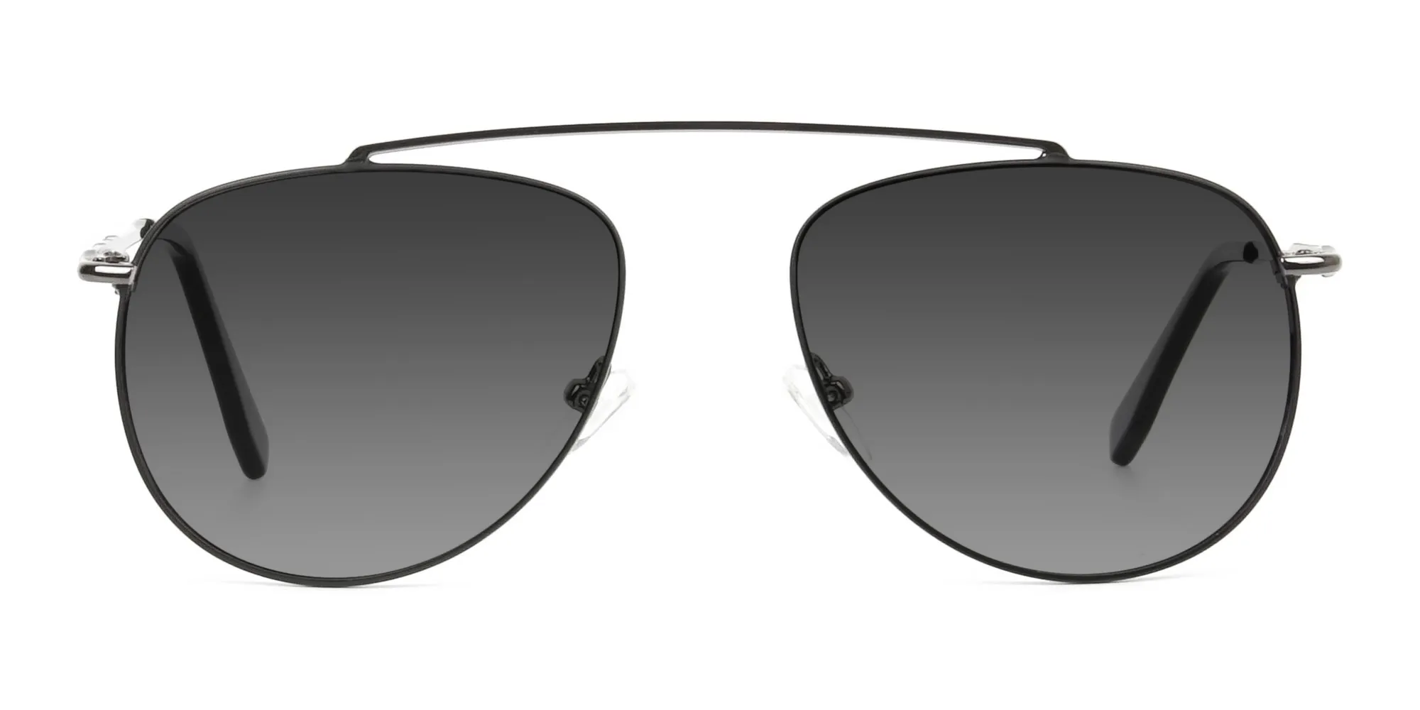 dark-navy-silver-metal-Grey-tinted-aviator-sunglasses-2
