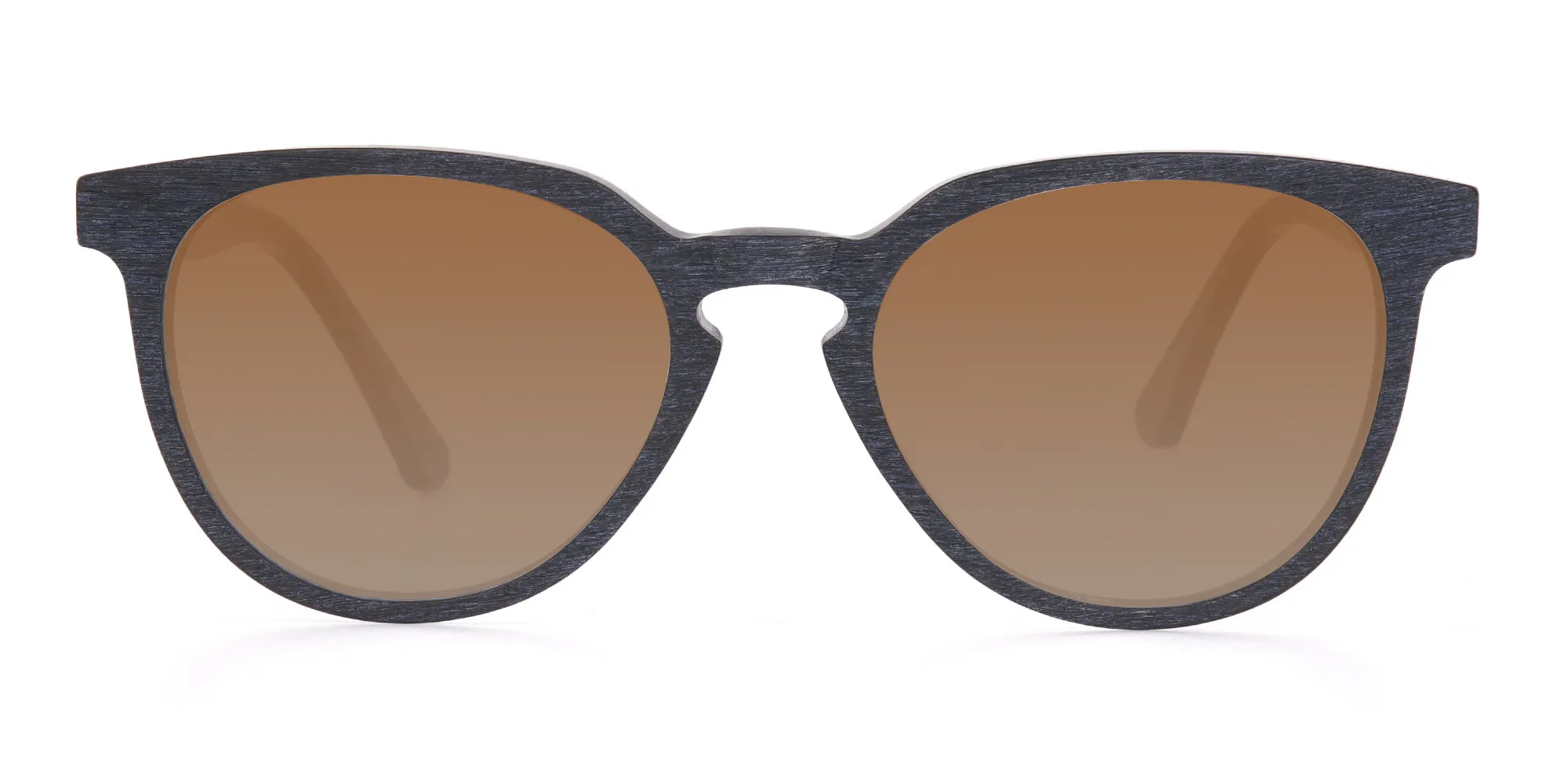Black Wood Sunglasses with Dark Brown Tint  - 2