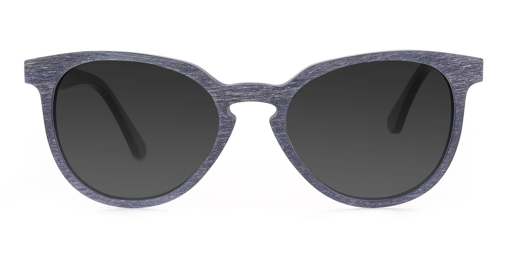 Dusty Green Wooden Sunglasses with Dark Grey Tint - 2