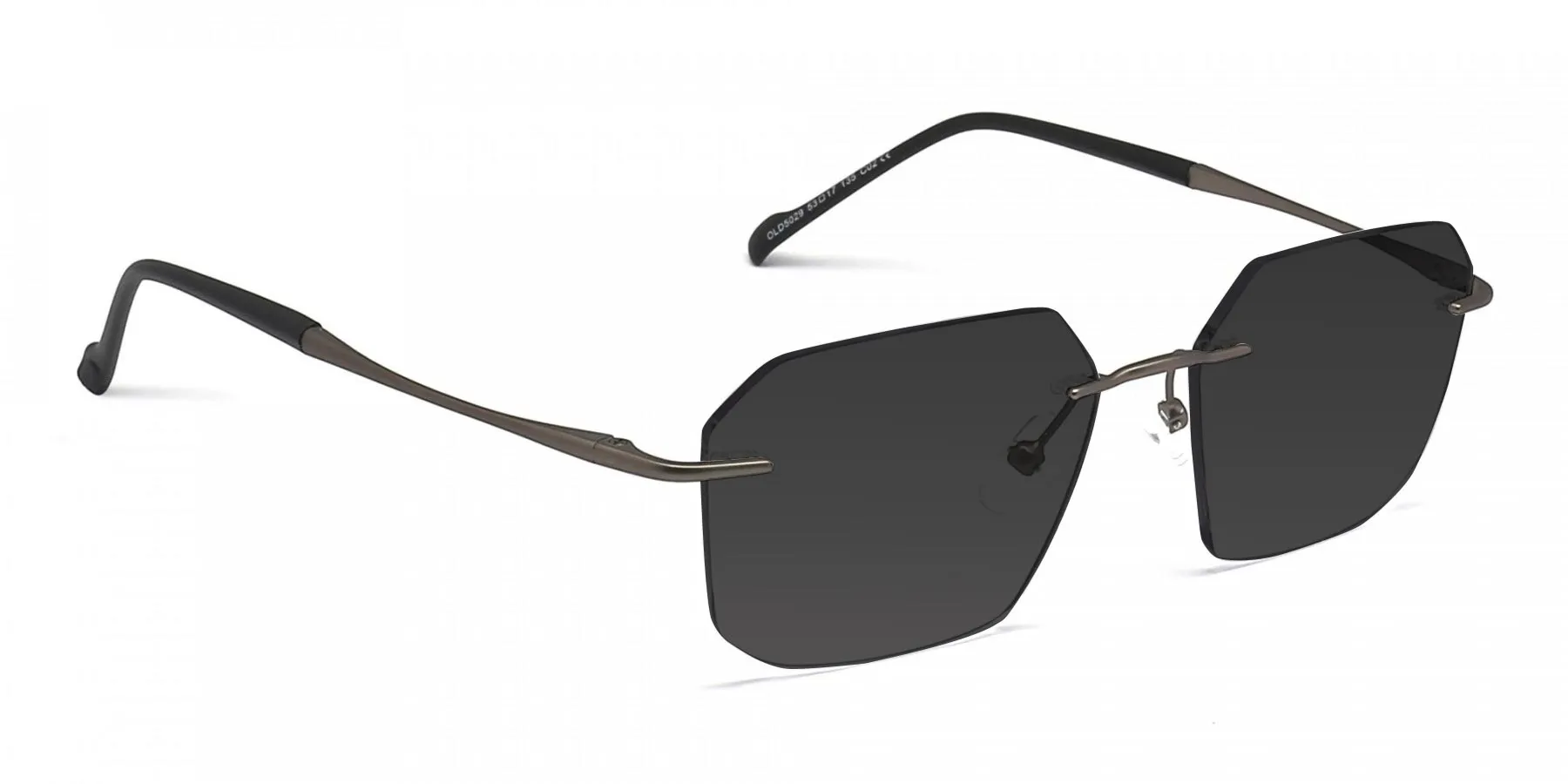 Grey rimless sunglasses - 2