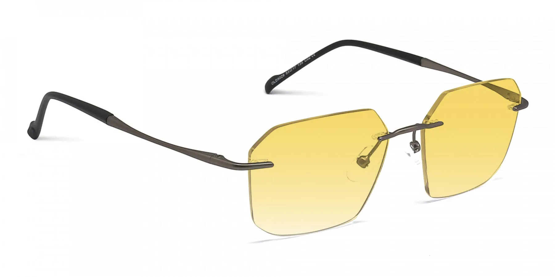 yellow rimless sunglasses-2