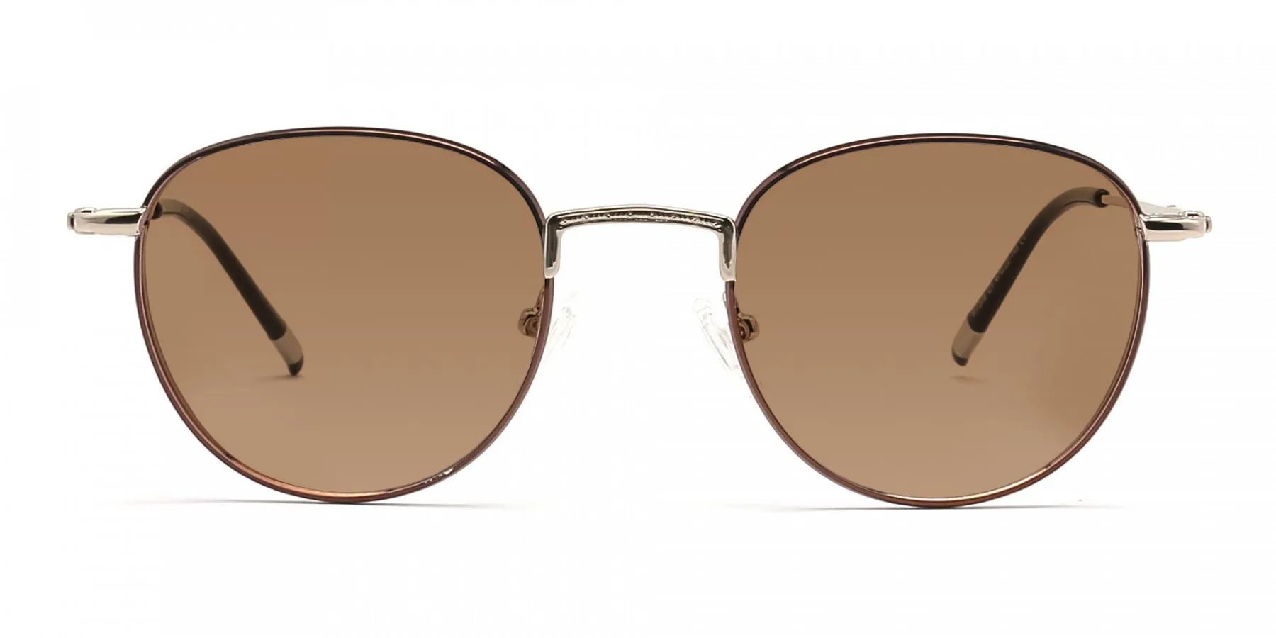 brown round sunglasses-2