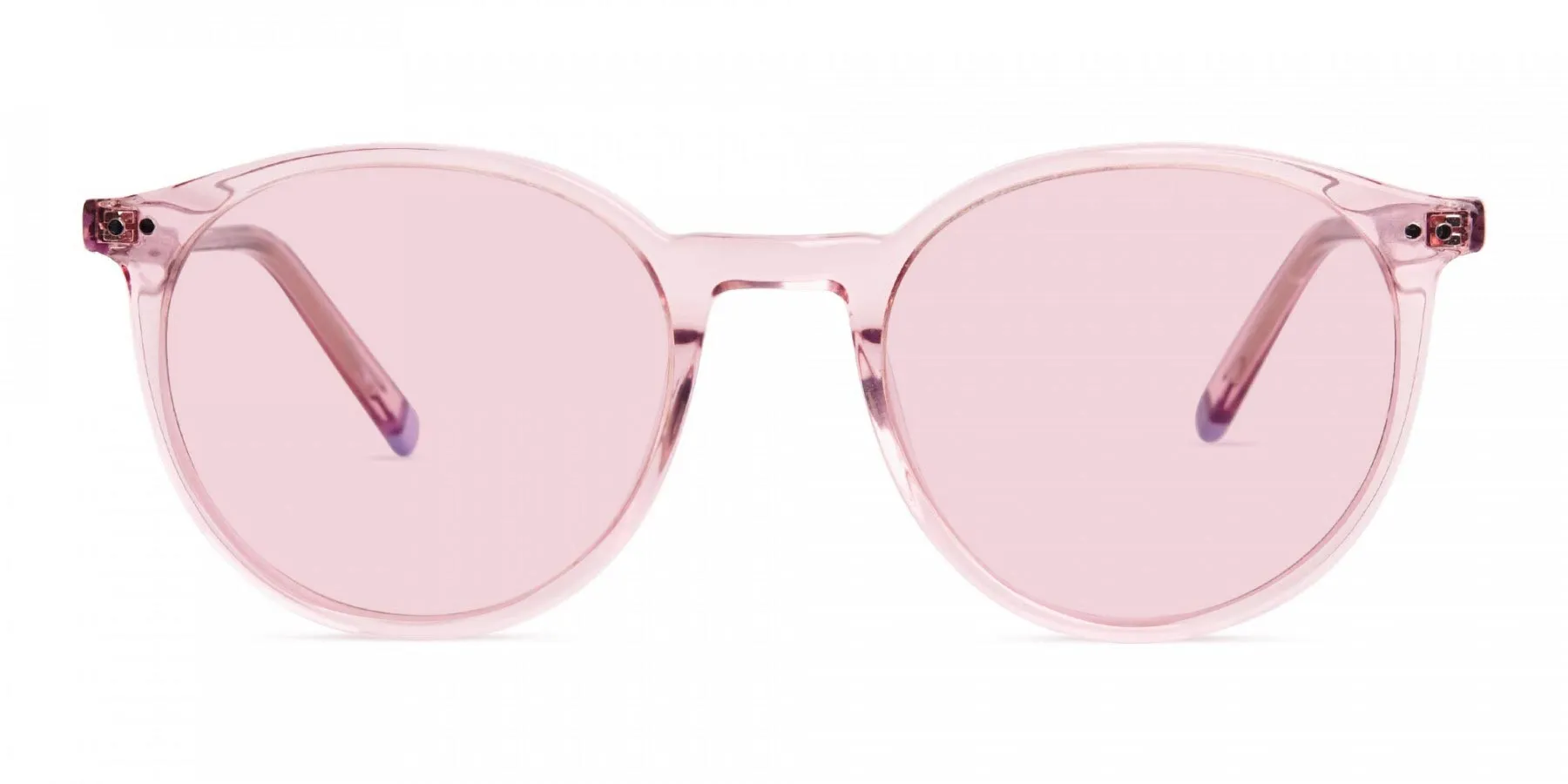 round pink sunglasses-2