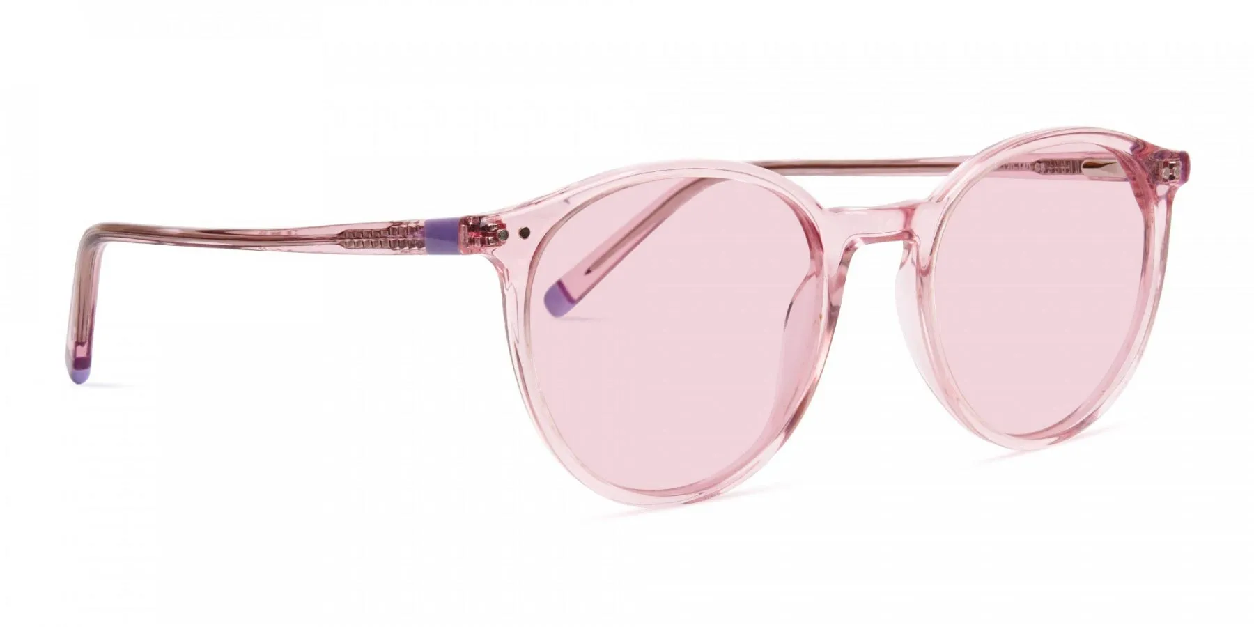 round pink sunglasses-2