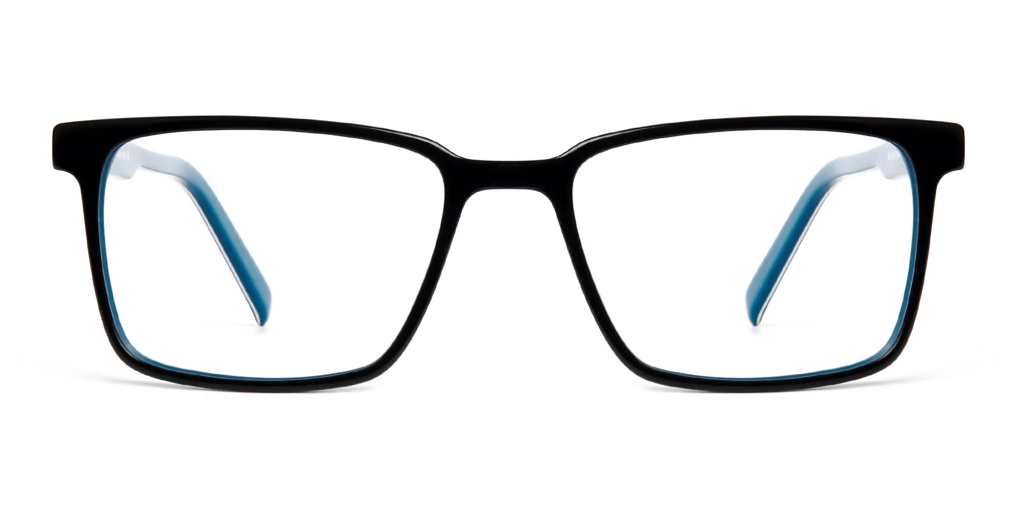 Black and Teal Designer Rectangular Glasses frames-2
