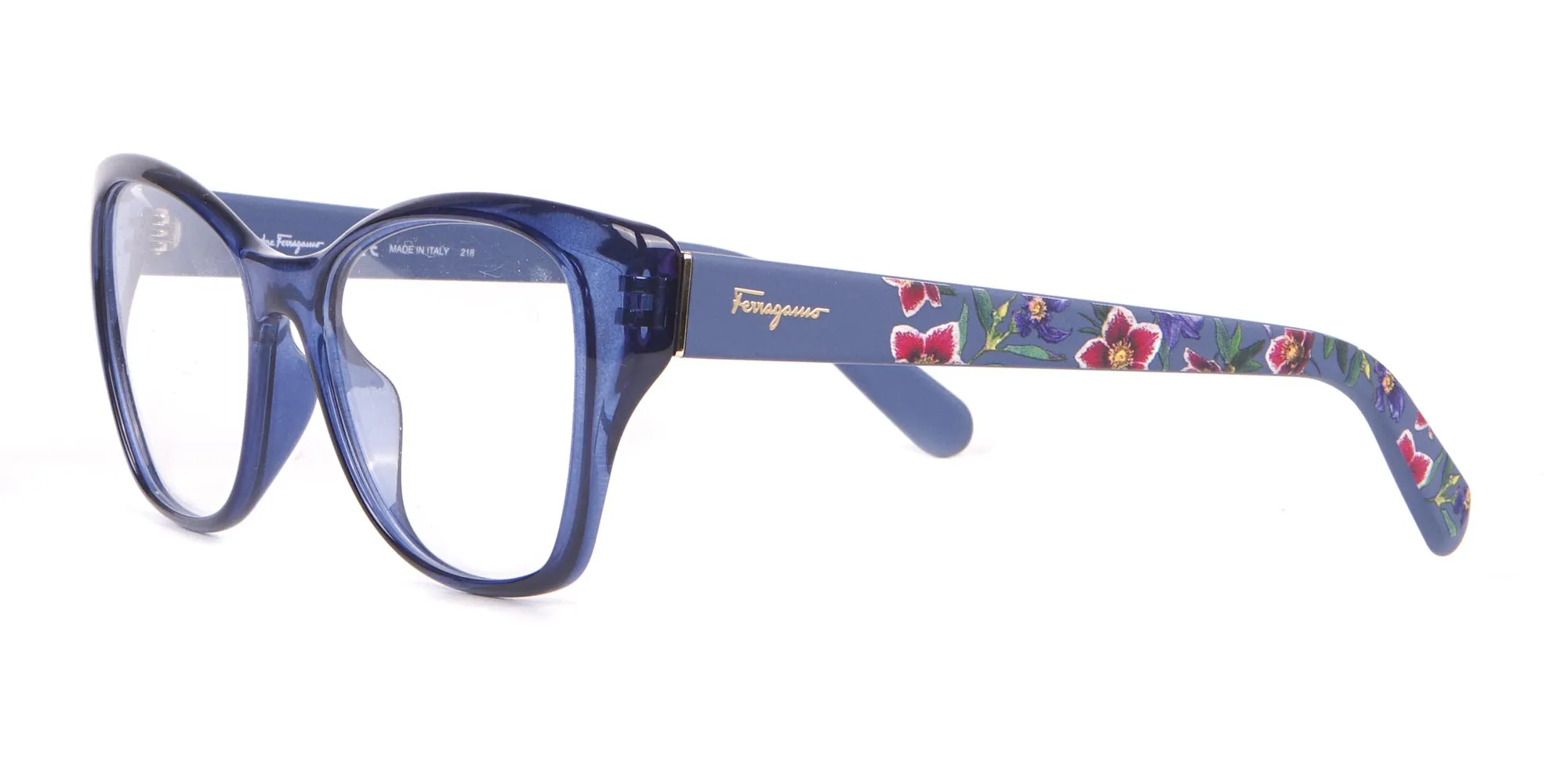 Salvatore Ferragamo SF2827 Cateye Square Glasses Blue-2