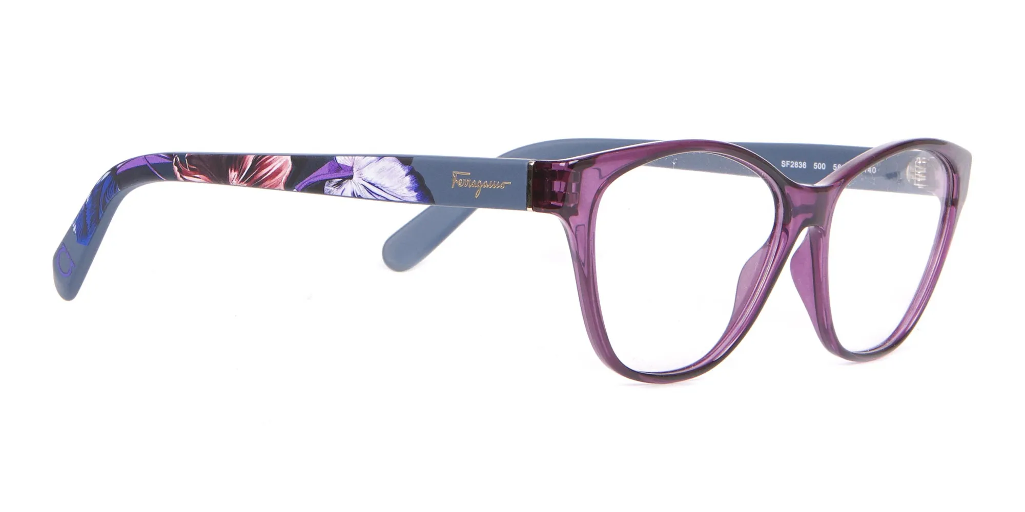 Salvatore Ferragamo SF2836 Women's Cat Eye Glasses Purple-2