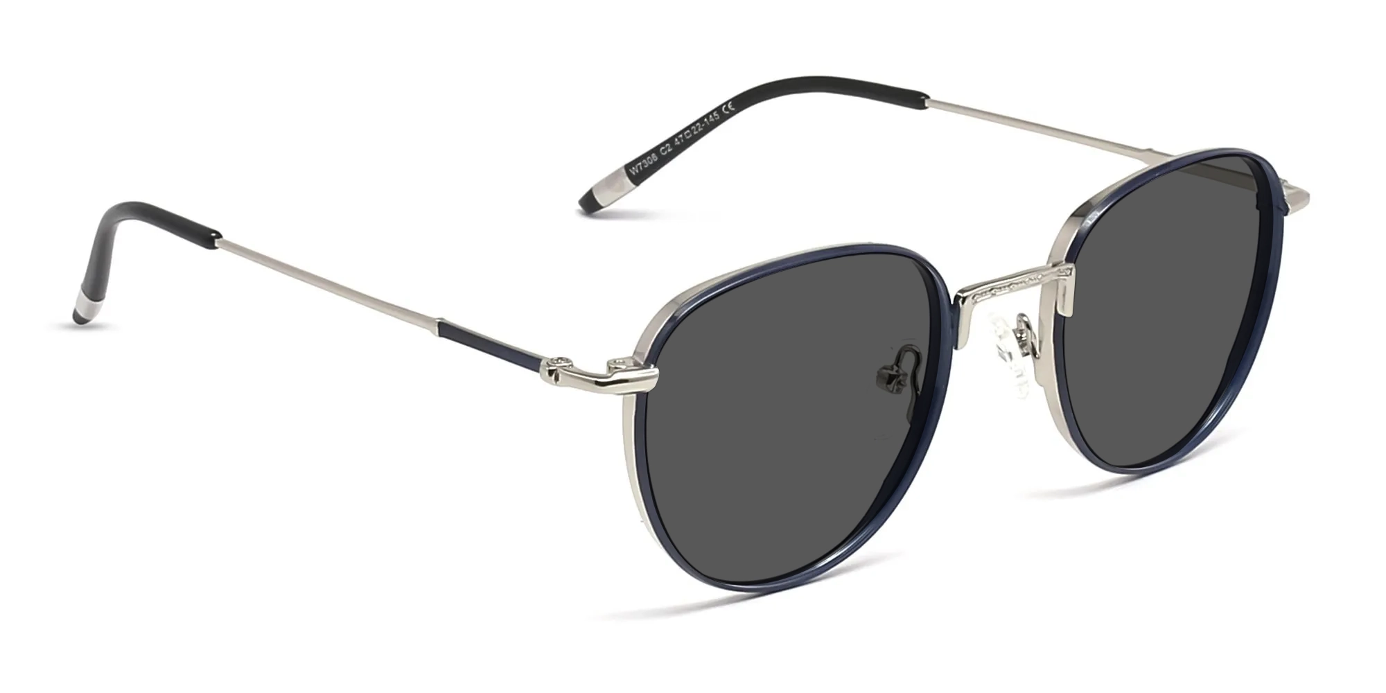 Round Metal Sunglasses-1