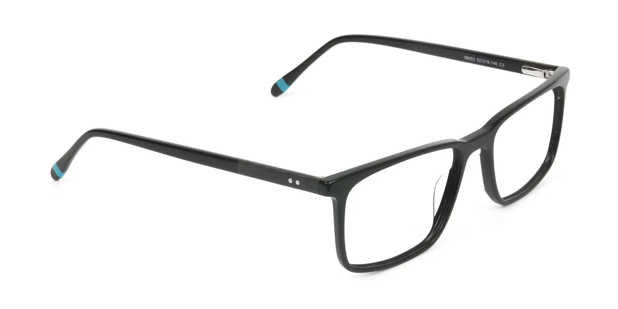 Designer Matte Grey Glasses Rectangular - 1