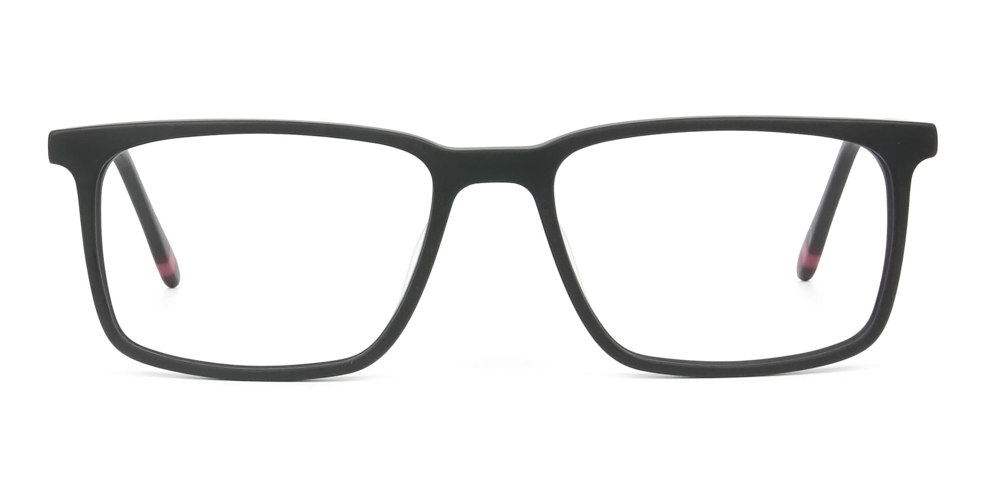 Designer Matte Black Optical Glasses - 1