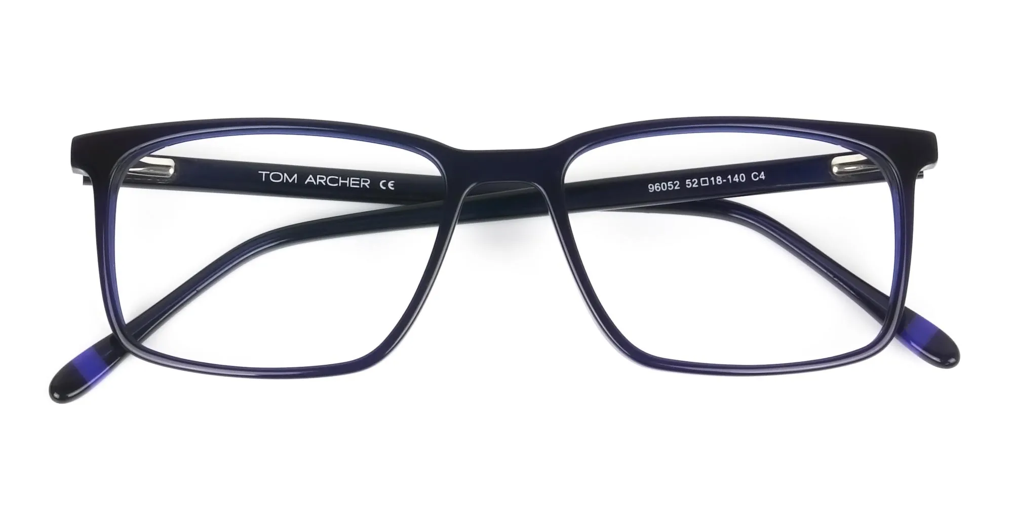 Designer Navy Blue Glasses Rectangular - 2