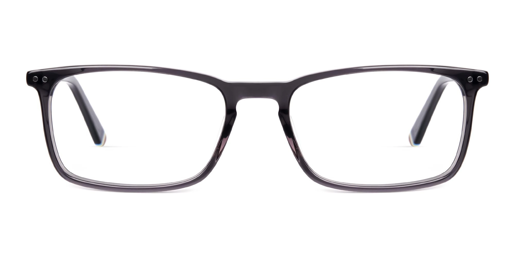 grey colour rectangular glasses frames-1