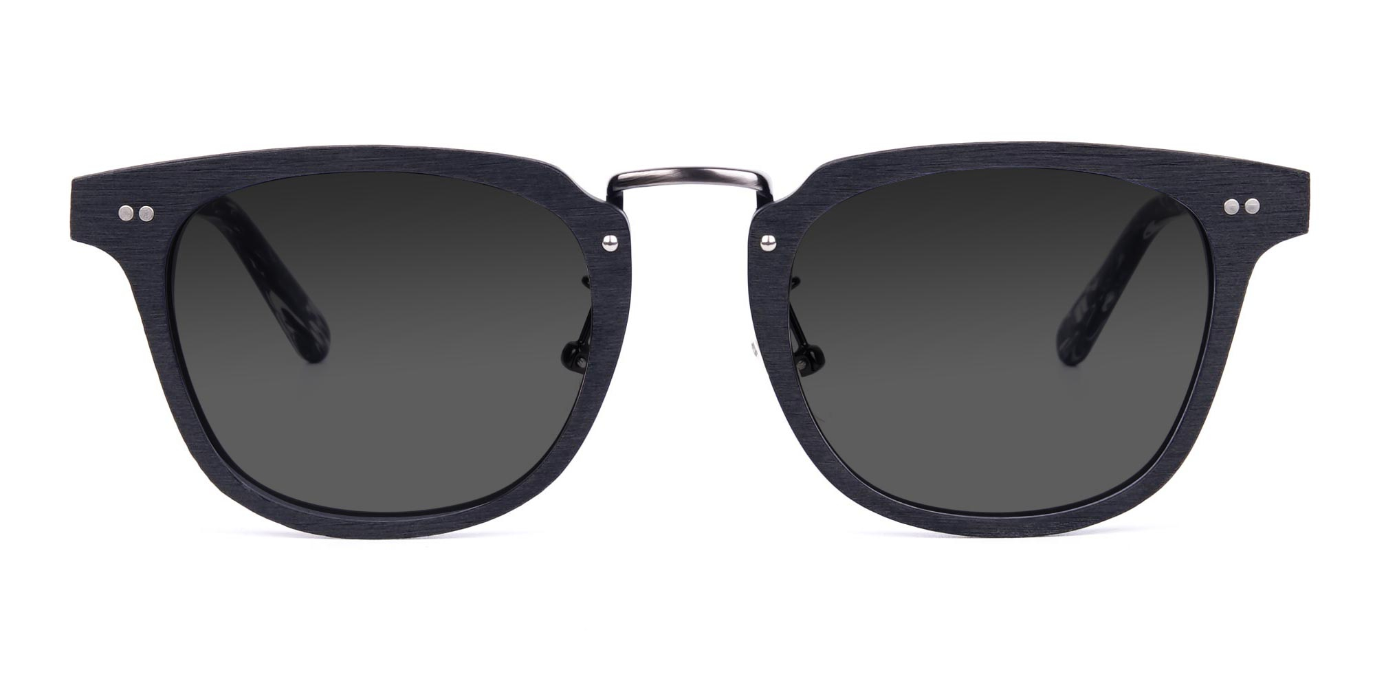 Wooden-Black-Square-Frame-Sunglasses-with-Green-Tint-1