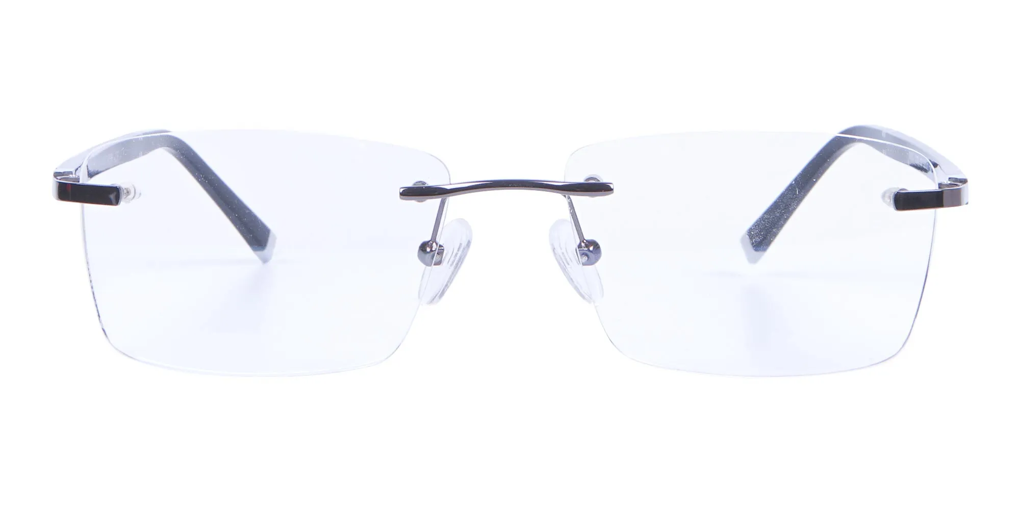 Detailed Rimless Glasses & Ticker Temple-2