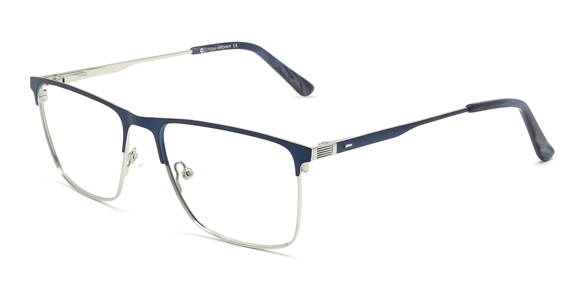 Blue Metal Eyeglass Frames-2