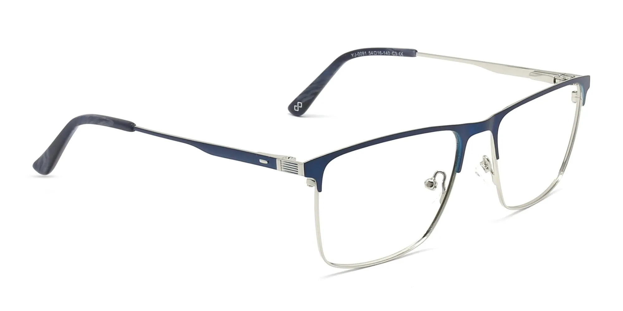 Blue Metal Eyeglass Frames-2