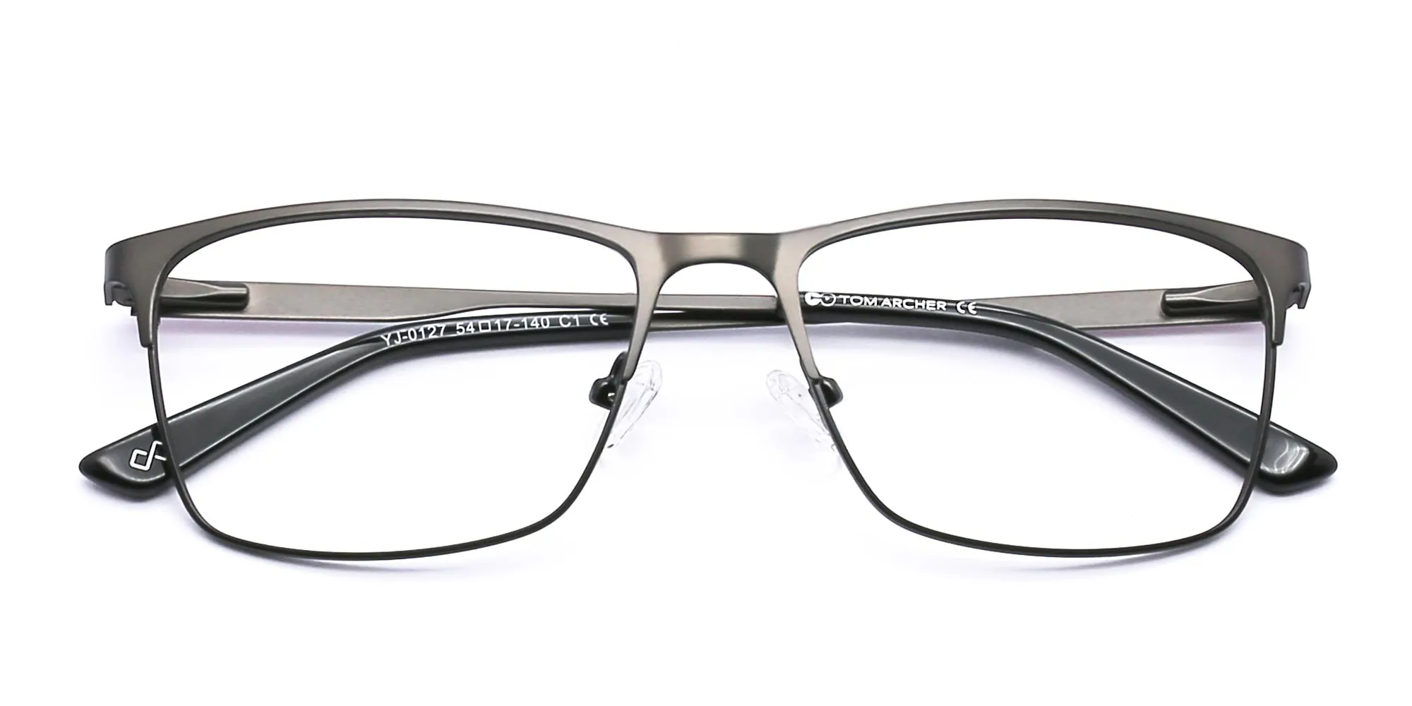 Gunmetal Square Glasses-2