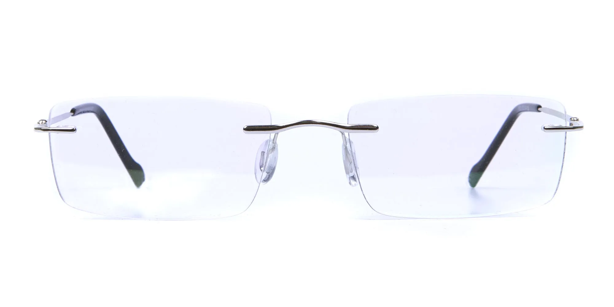 Rimless Glasses in Silver for Men & Women - 2
