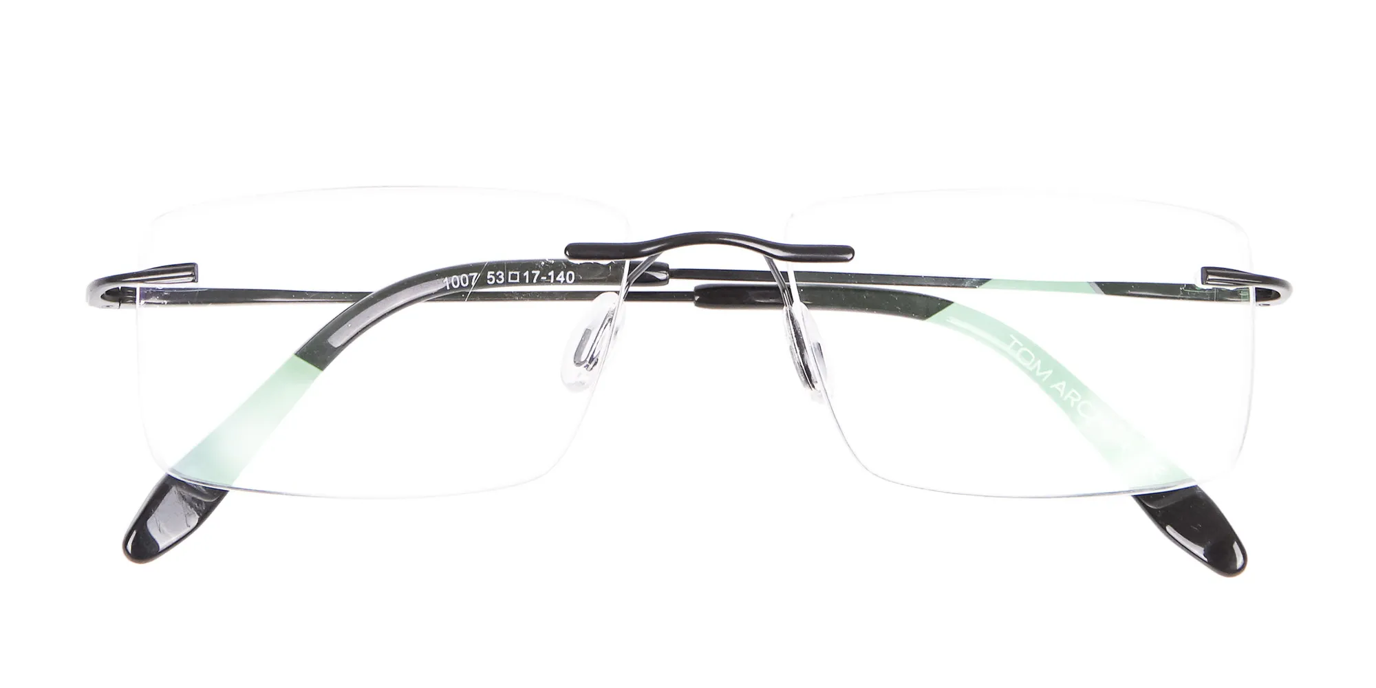Classic Designer Black Rimless Glasses-2