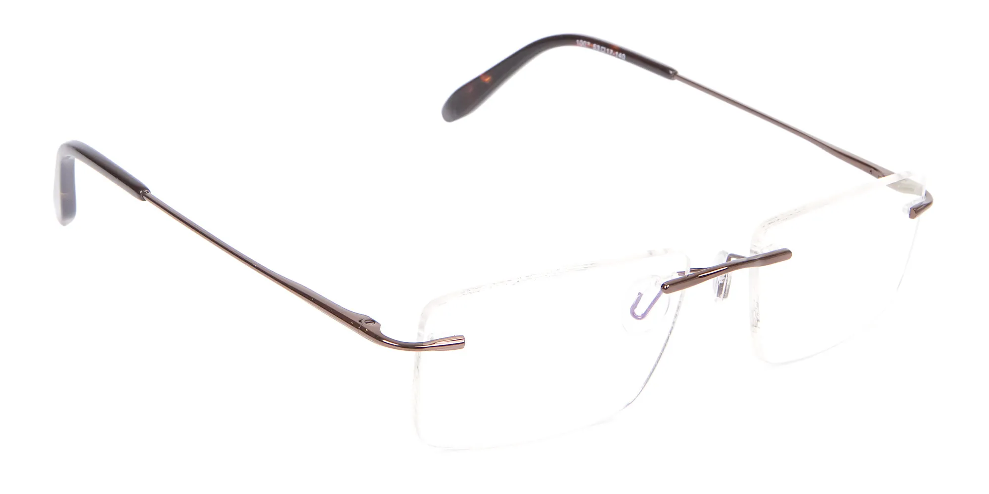 Invisible Brown Rimless Frames Online UK -2