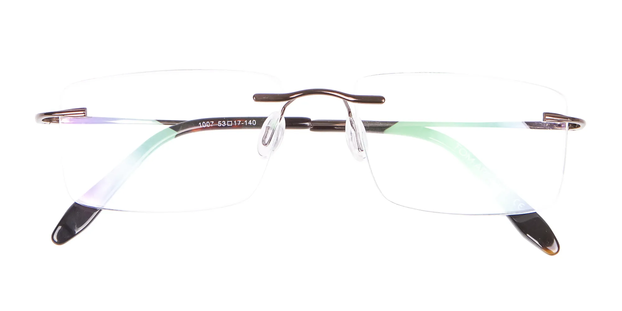 Invisible Brown Rimless Frames Online UK -2