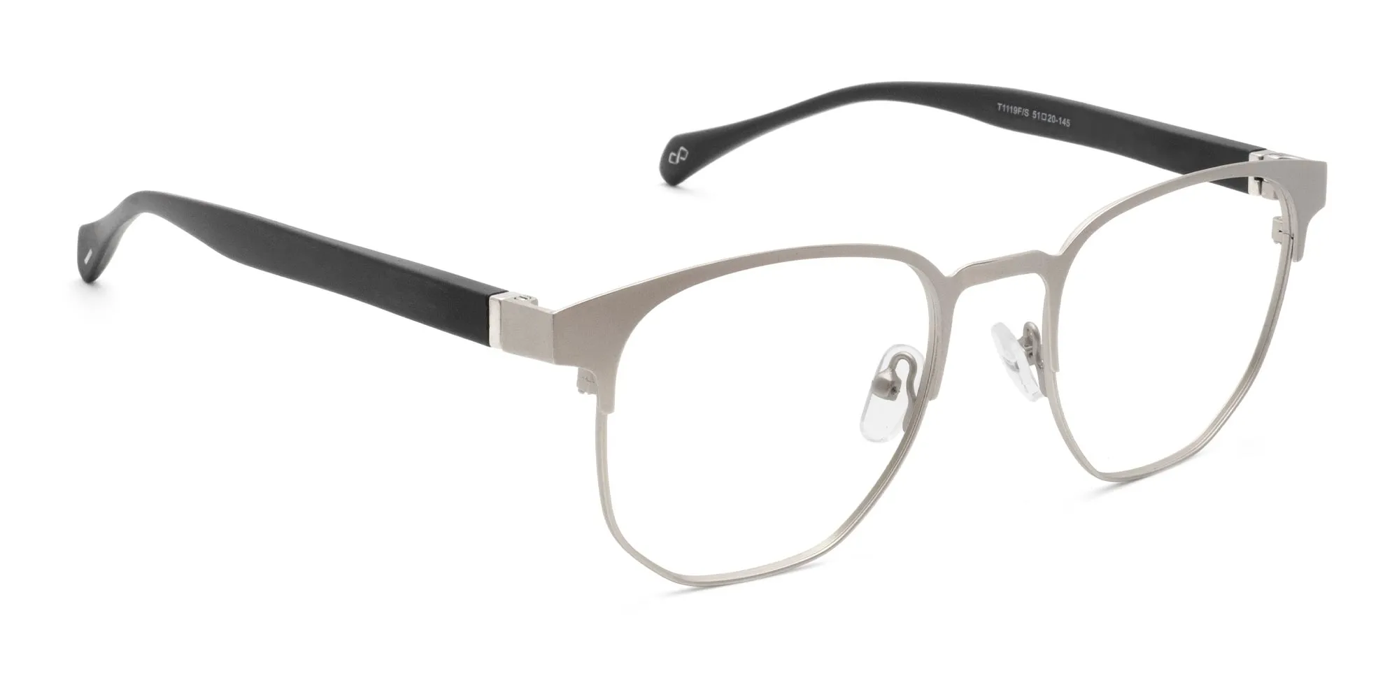 Silver Metal Frame Glasses-2