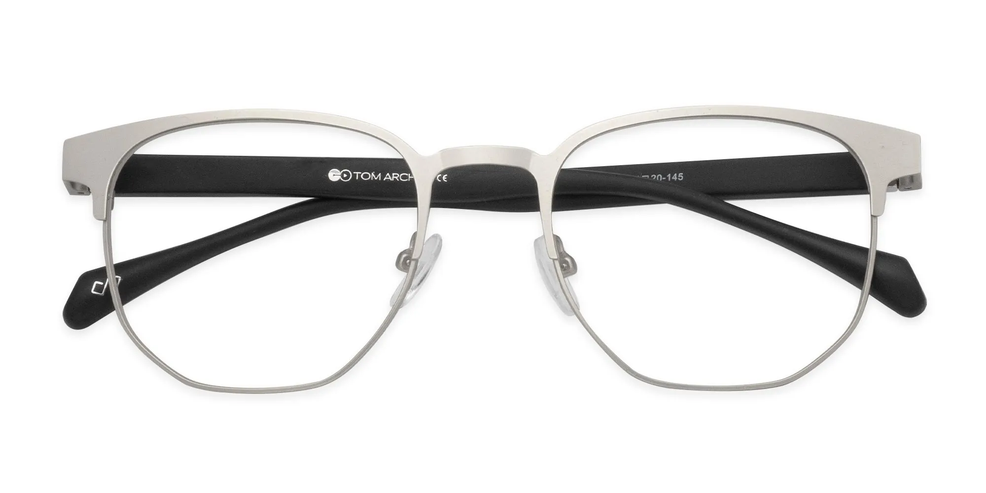 Silver Metal Frame Glasses-2