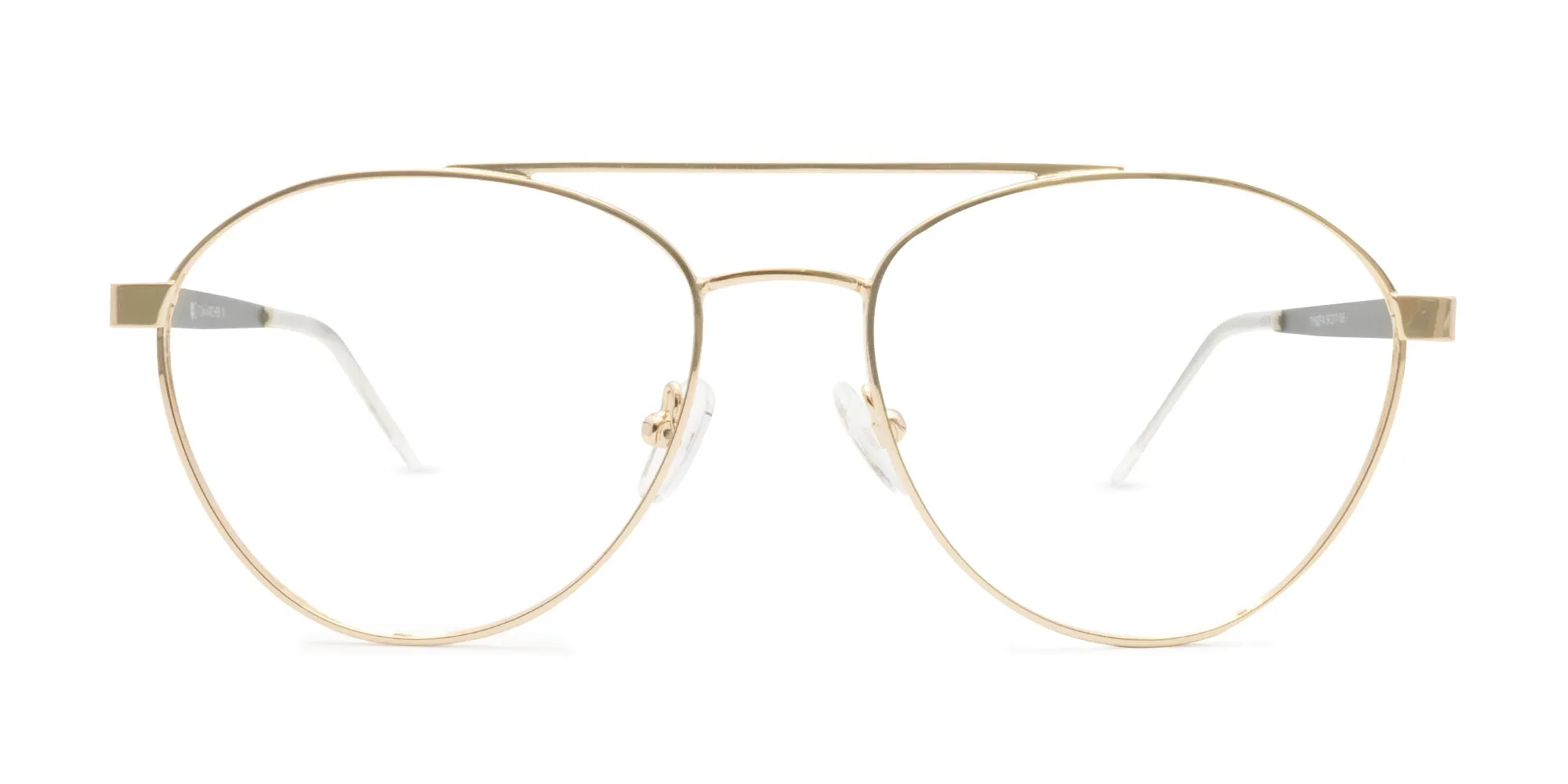 Gold Frame Pilot Glasses-2