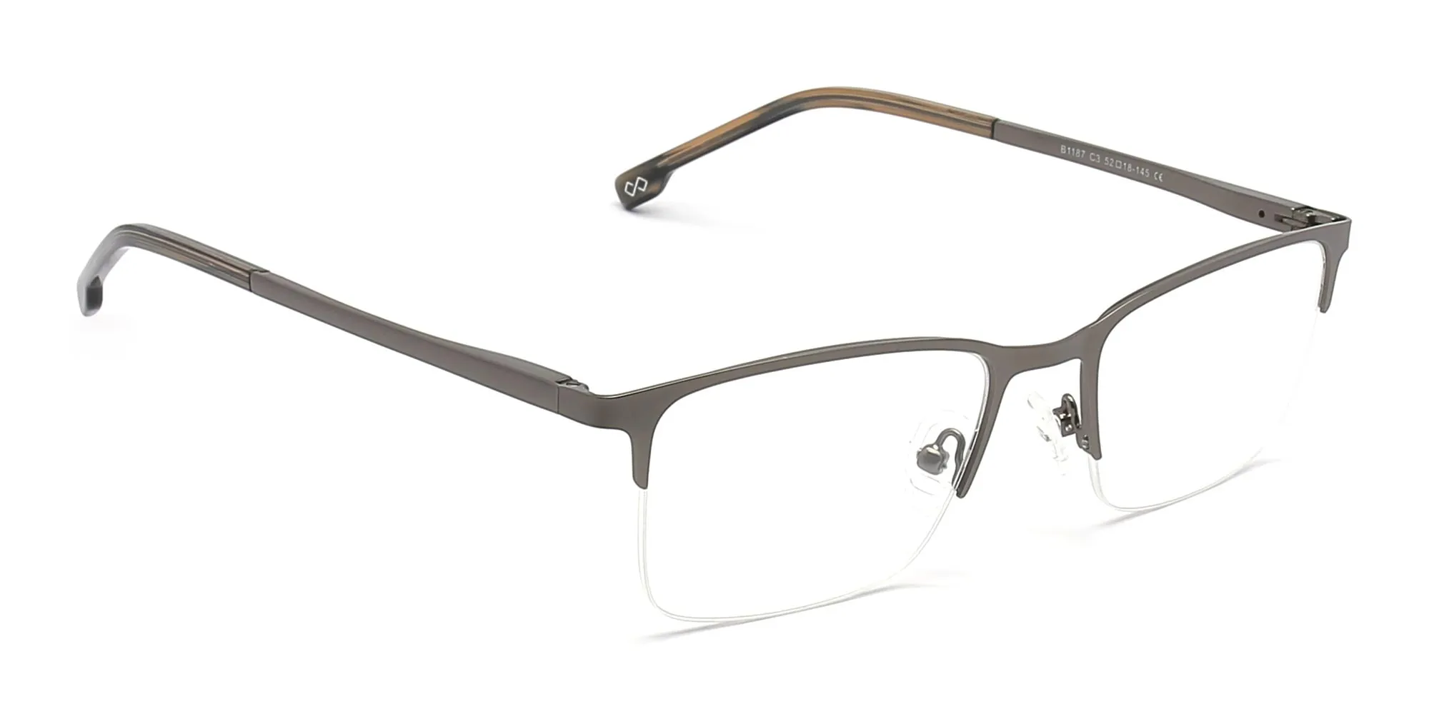 Semi Rimless Square Glasses-2