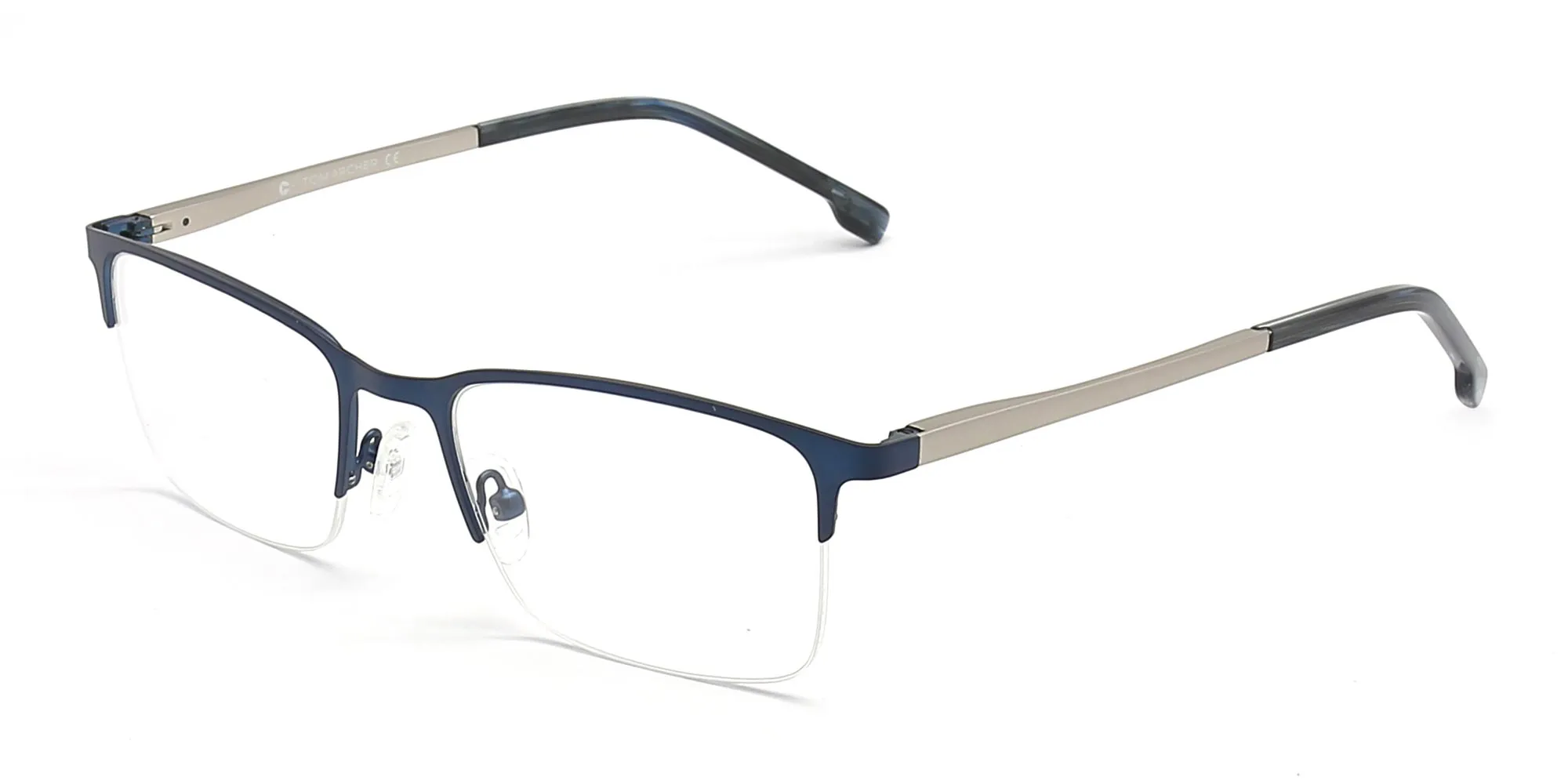 Blue Metal Glasses Frames-2