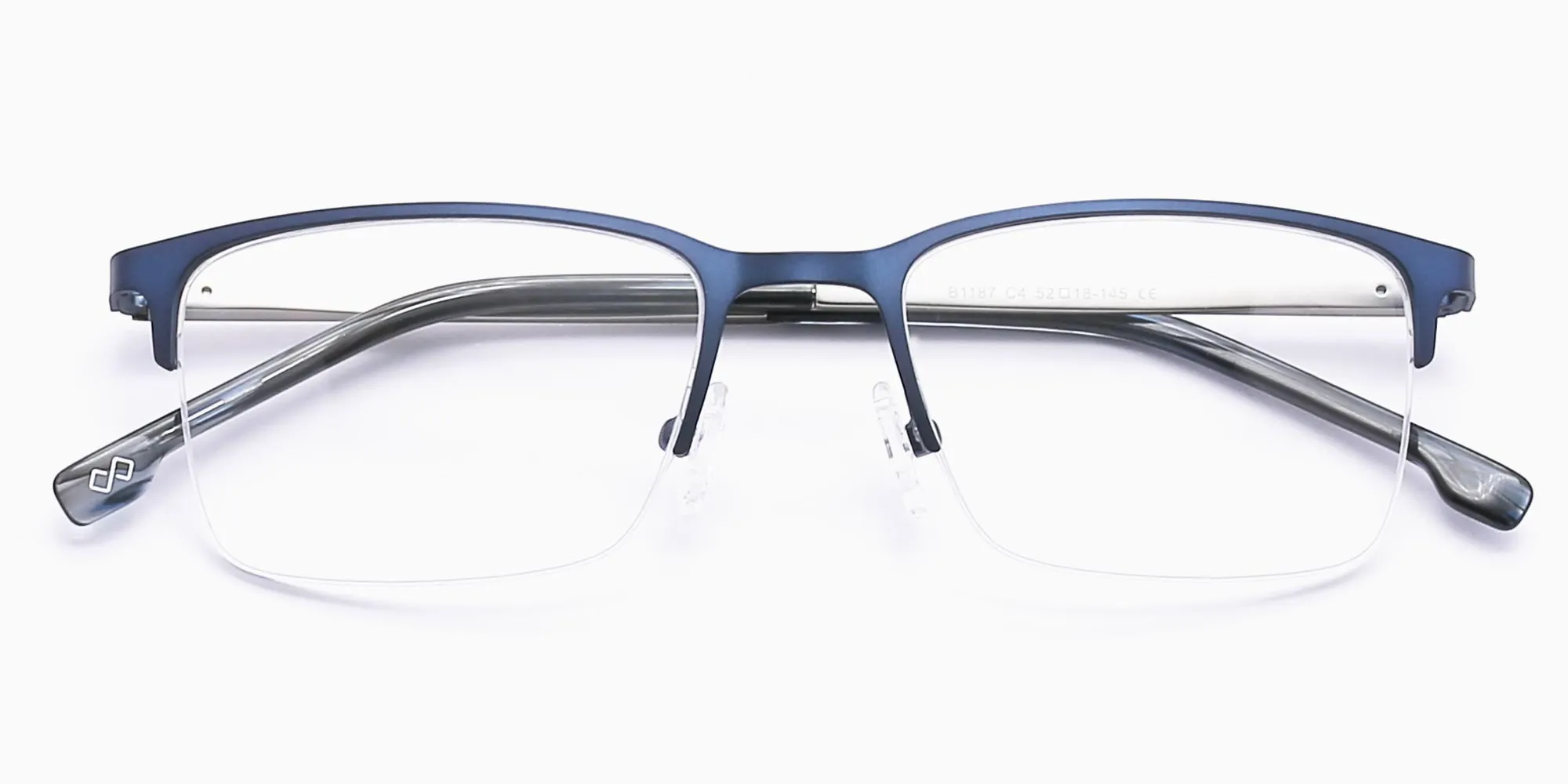 Blue Metal Glasses Frames-2