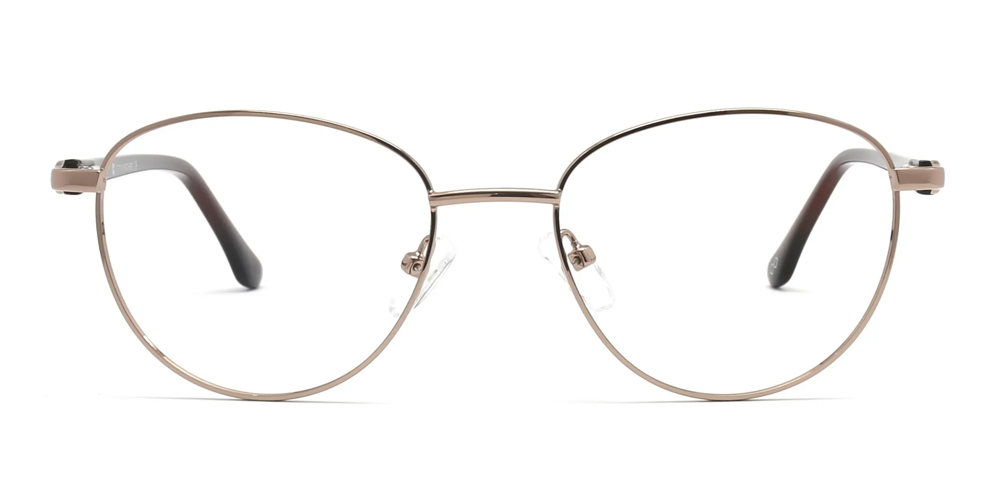 Round Brown Glasses Frames=2