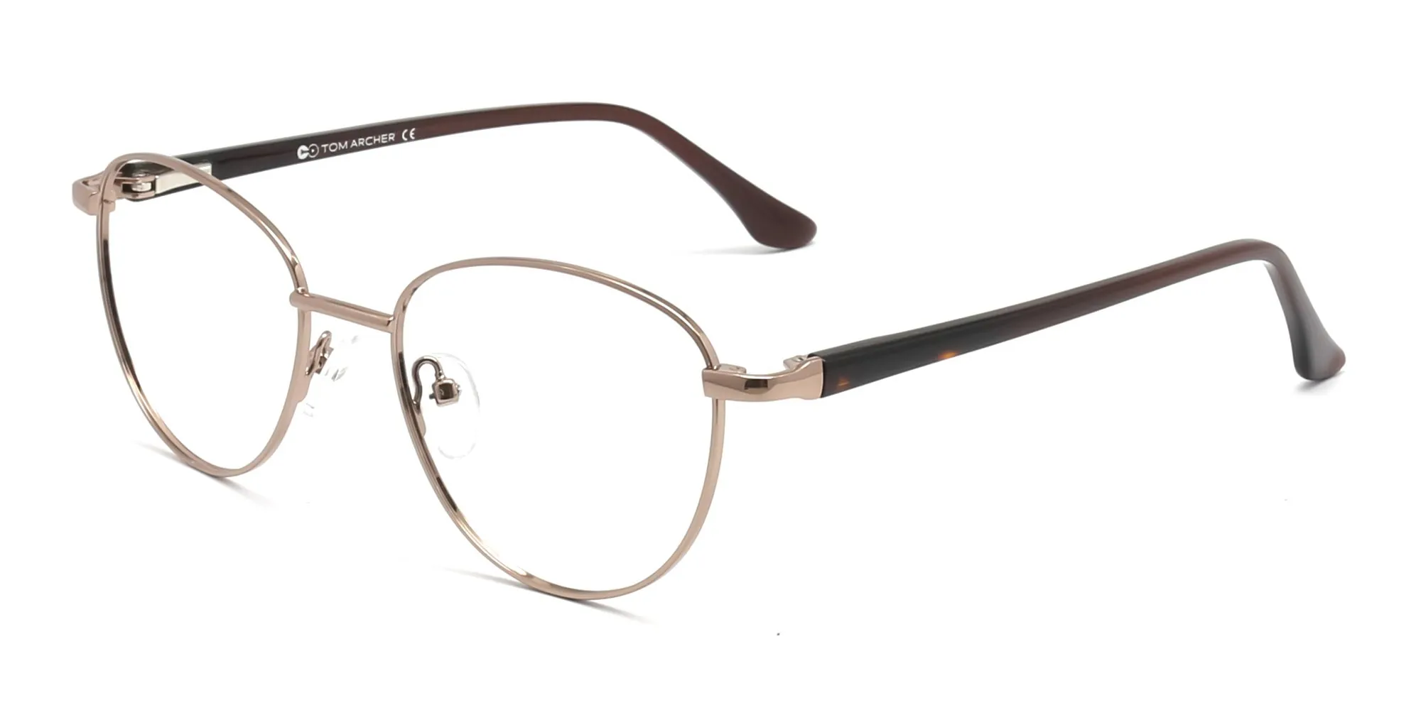 Round Brown Glasses Frames=2
