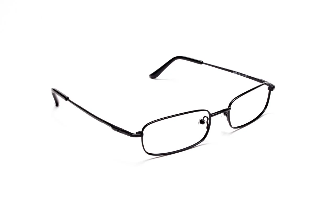 Rectangular Eyeglasses in Black, Eyeglasses - 2