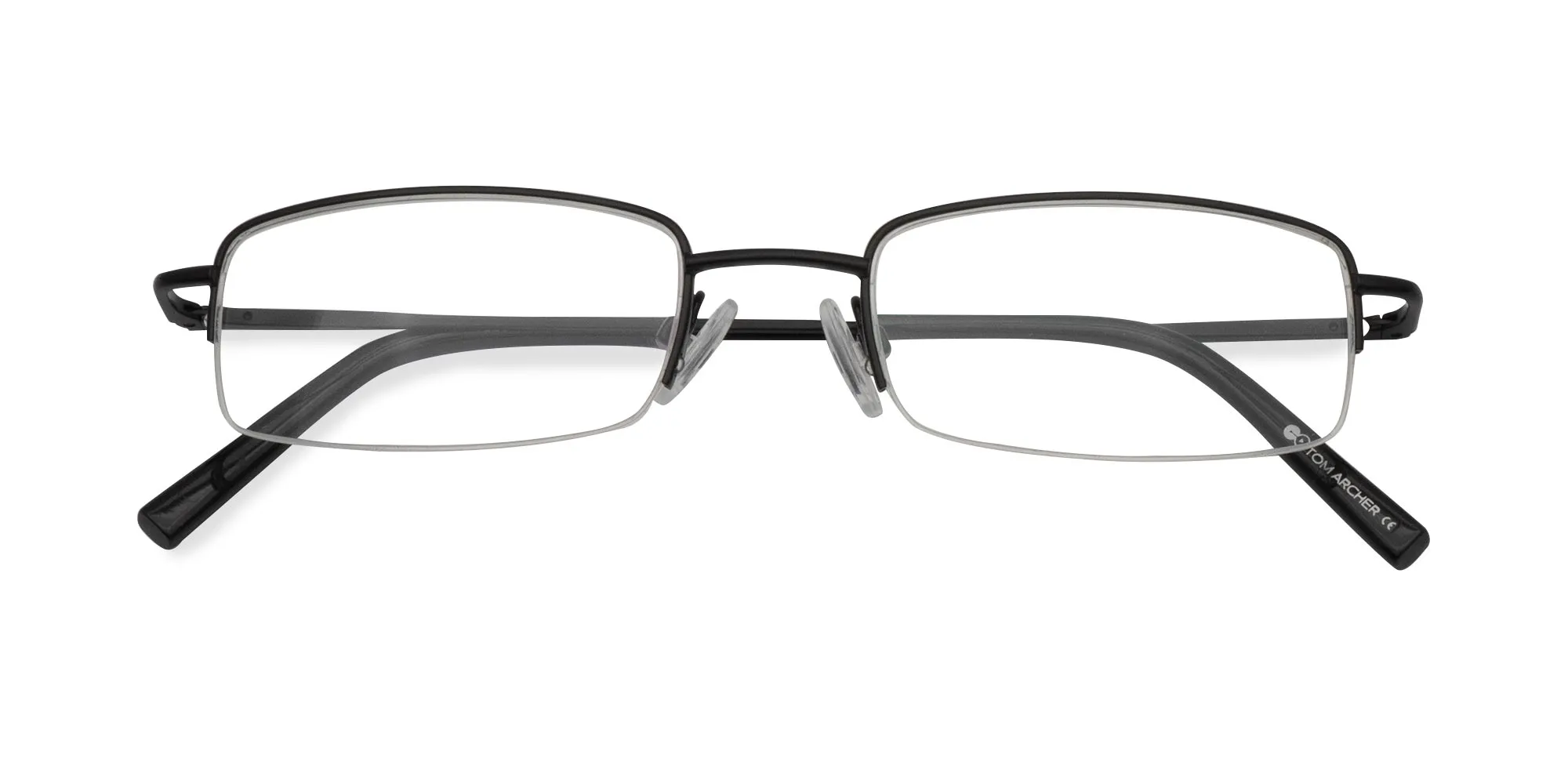 metal half frame glasses -2