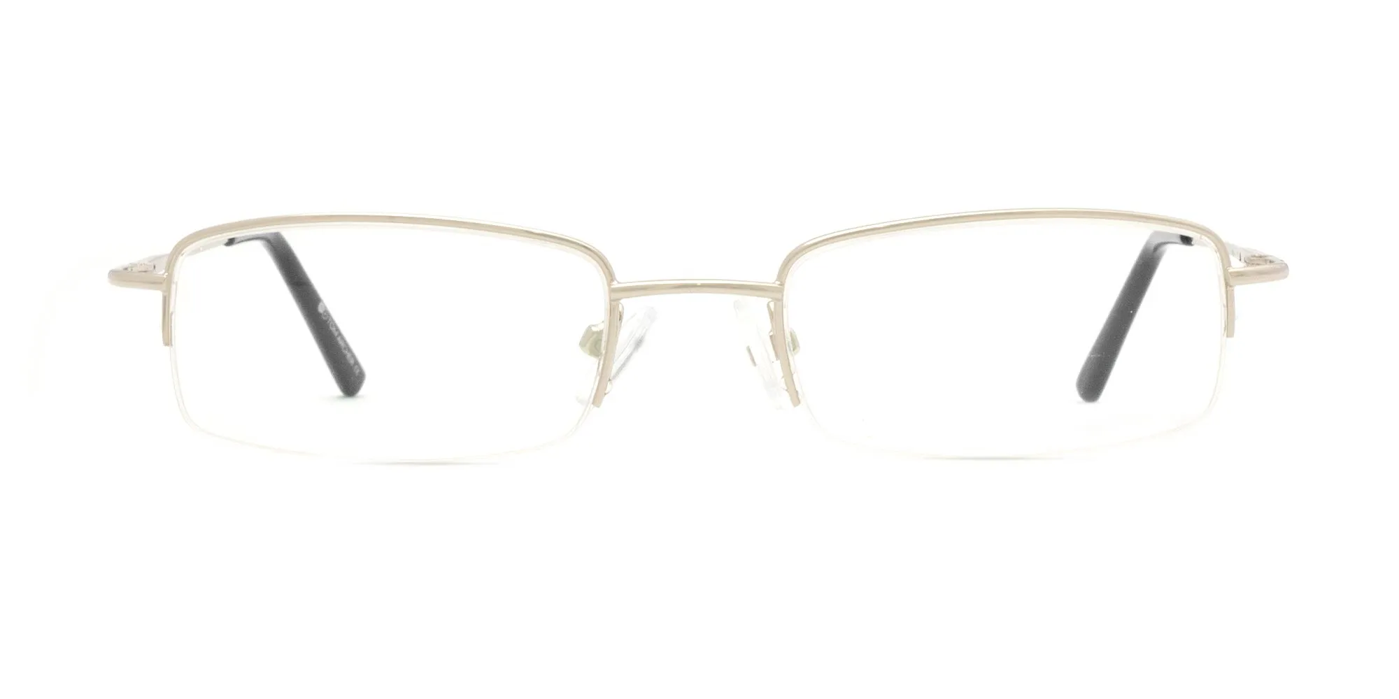 SALTLEY 3 - Gunmetal Half Rim Glasses | Specscart.®