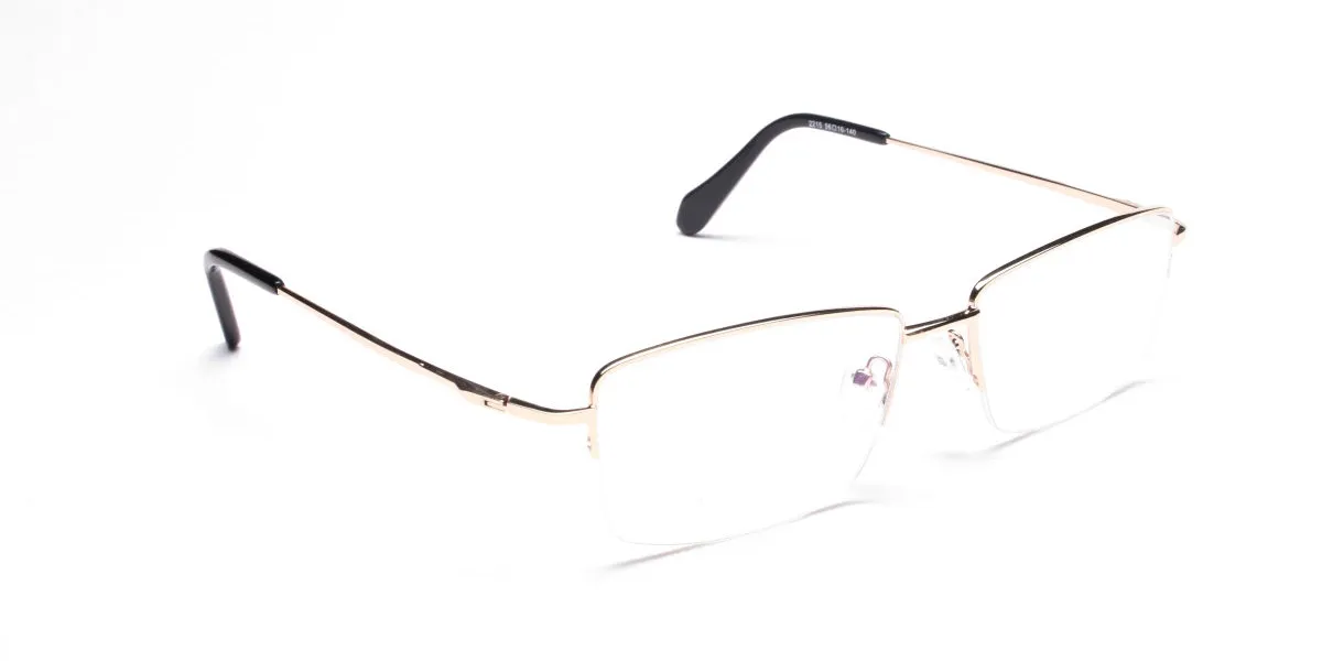 Gold Half-Rim Spiffy Frames -2