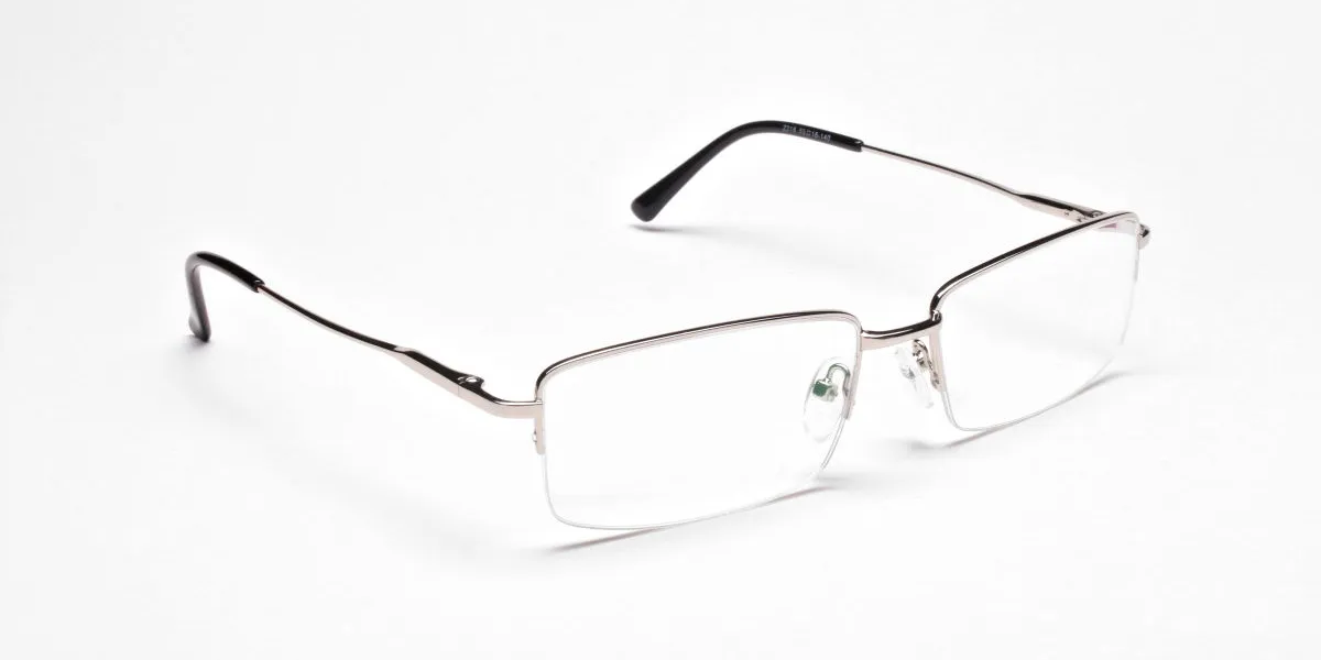 Rectangular glasses in Silver - 2