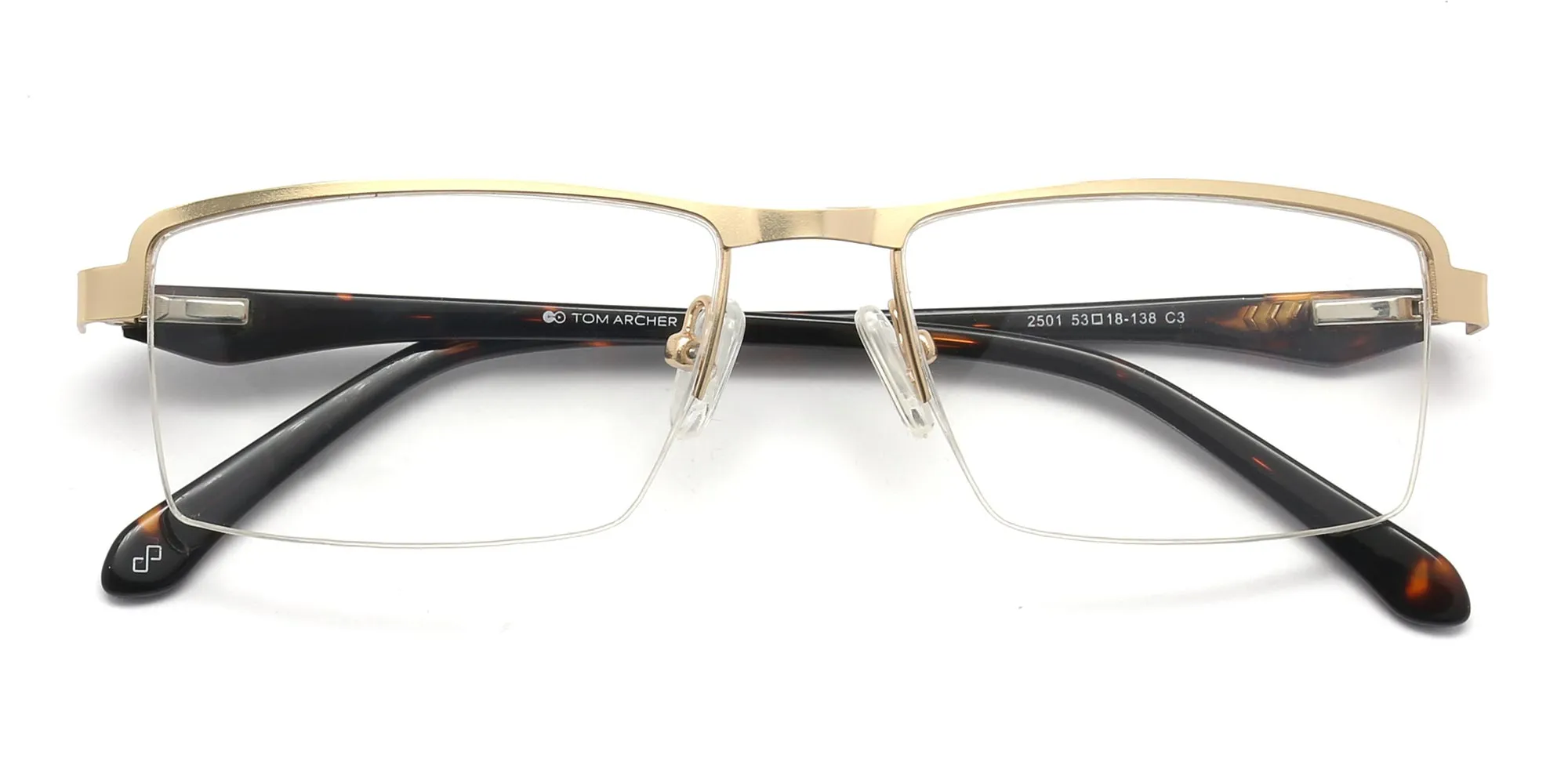 modern reading glasses in gold & tortoiseshell frame-2