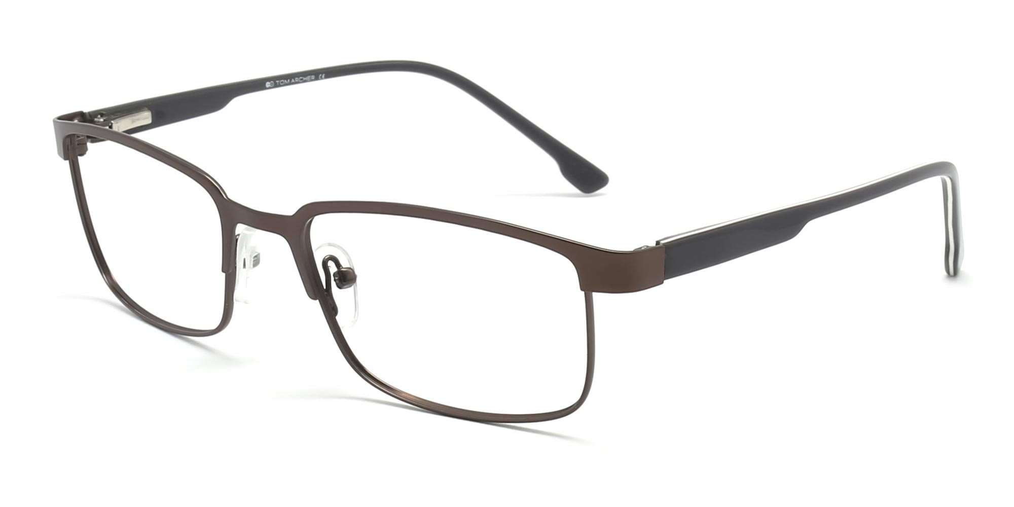 Brown rectangular specs frame-2