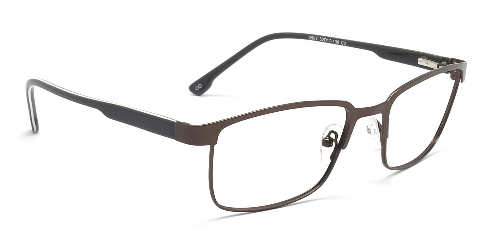 Brown rectangular specs frame-2