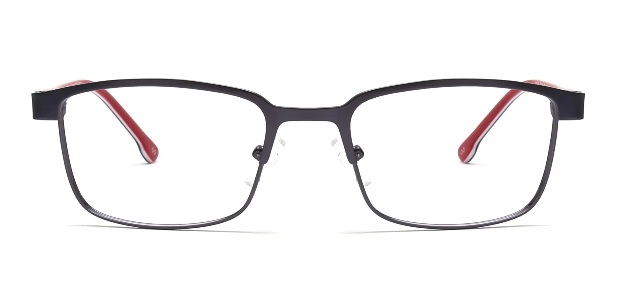rectangle metal frame glasses-2