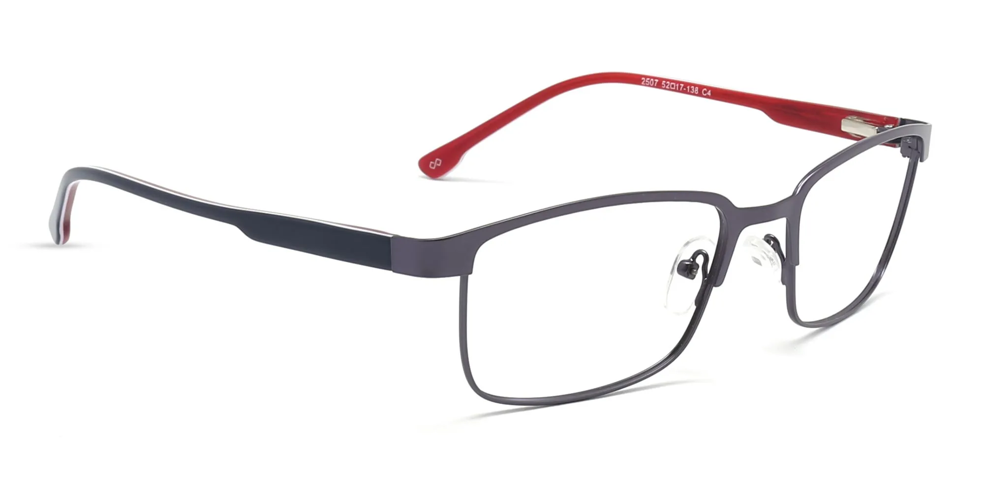 rectangle metal frame glasses-2