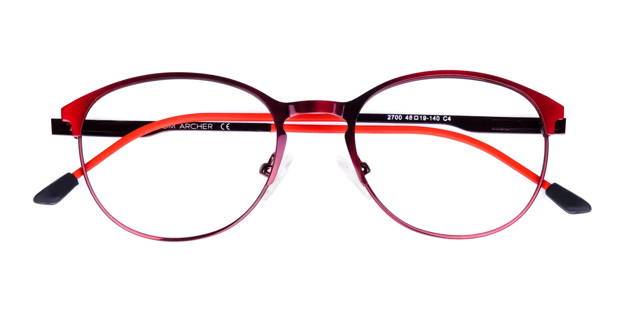 red oval glasses-2