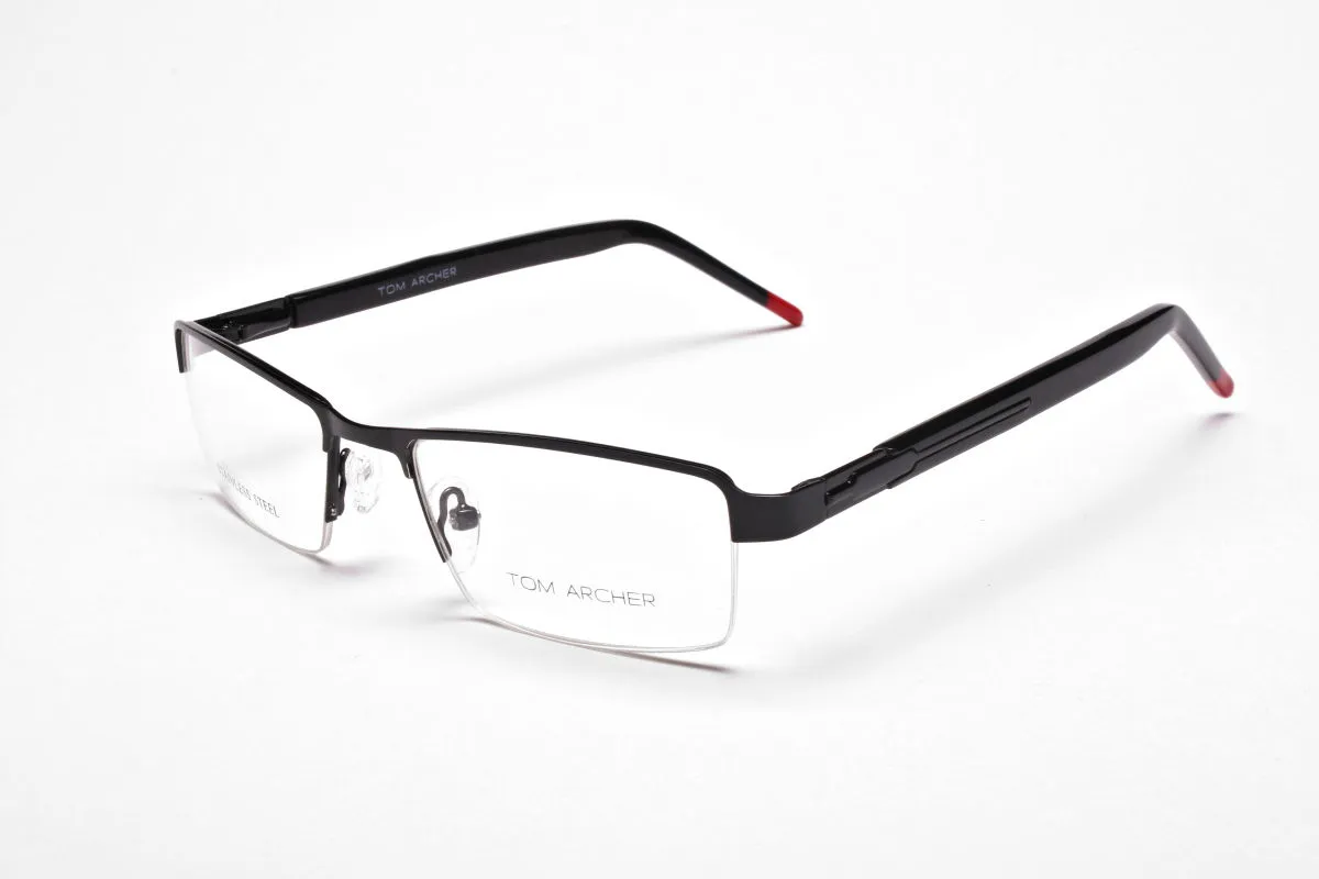 Rectangular Glasses in Black - 2