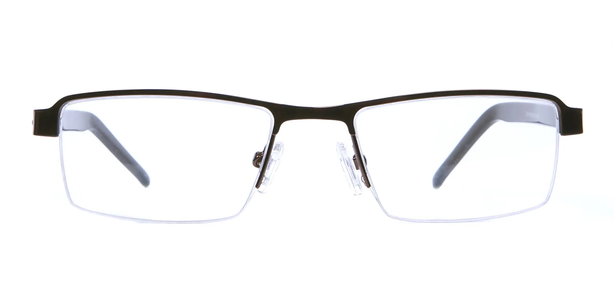 Brown Rectangular Glasses, Eyeglasses - 2