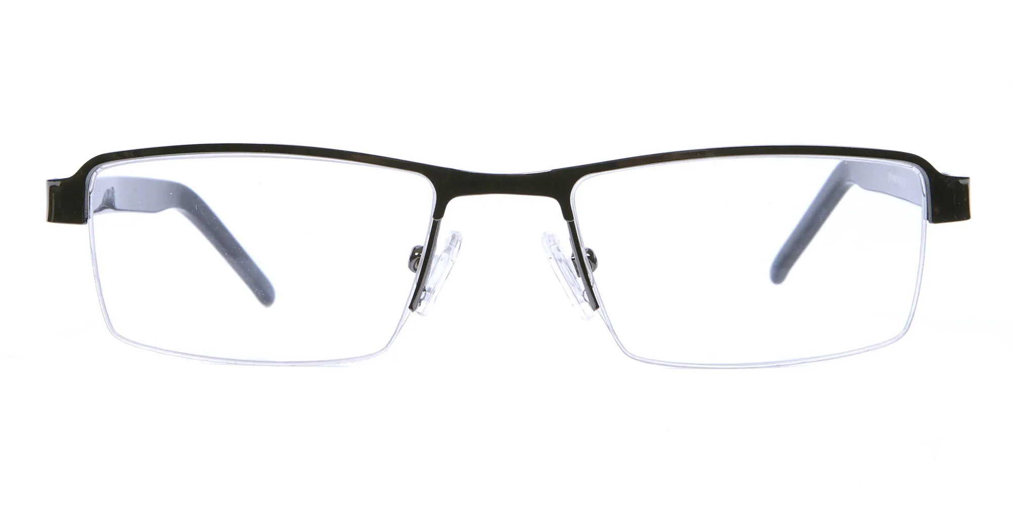 Gunmetal Rectangular Glasses, Eyeglasses -2