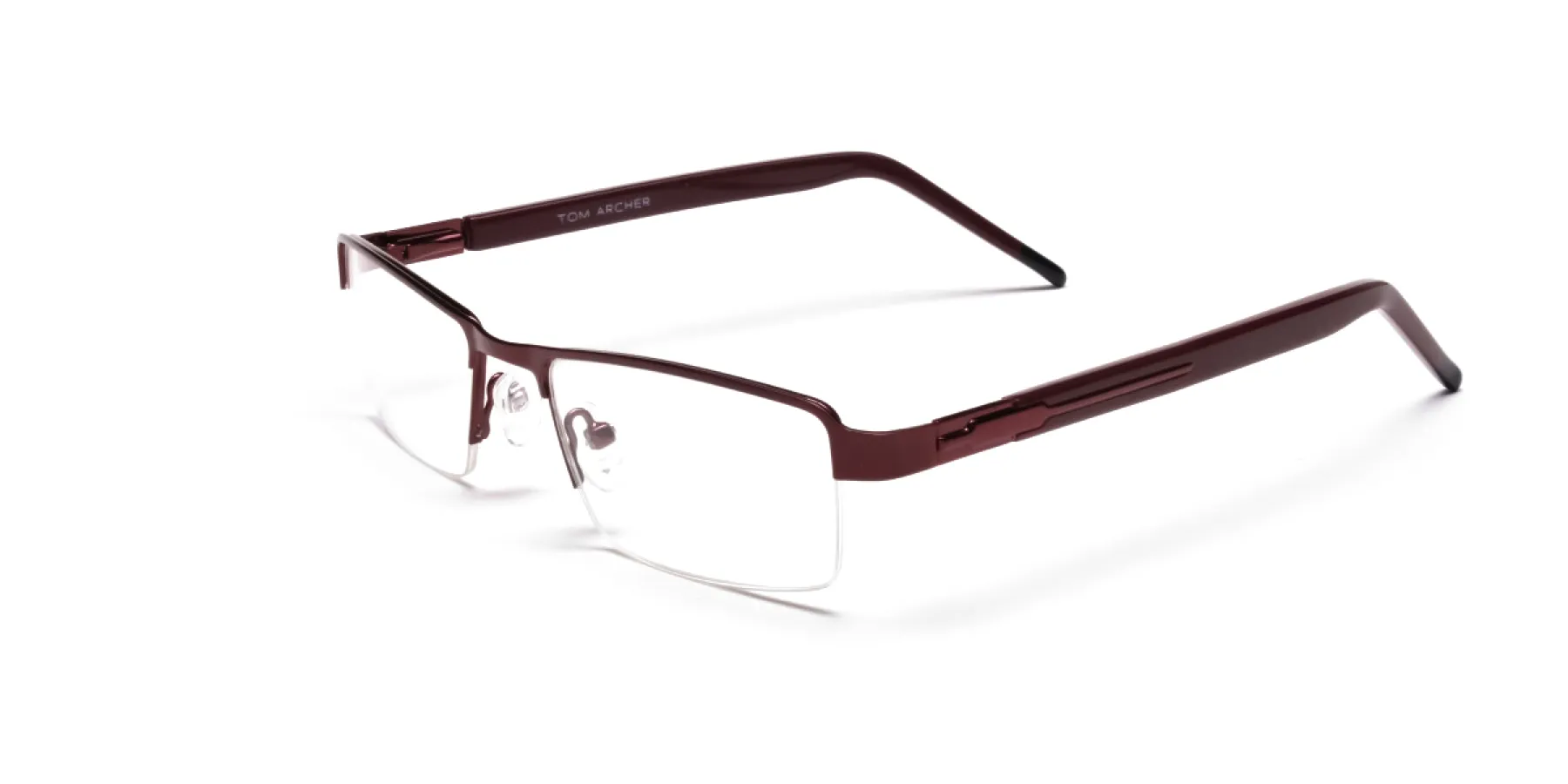 Red Rectangular Glasses, Eyeglasses-2