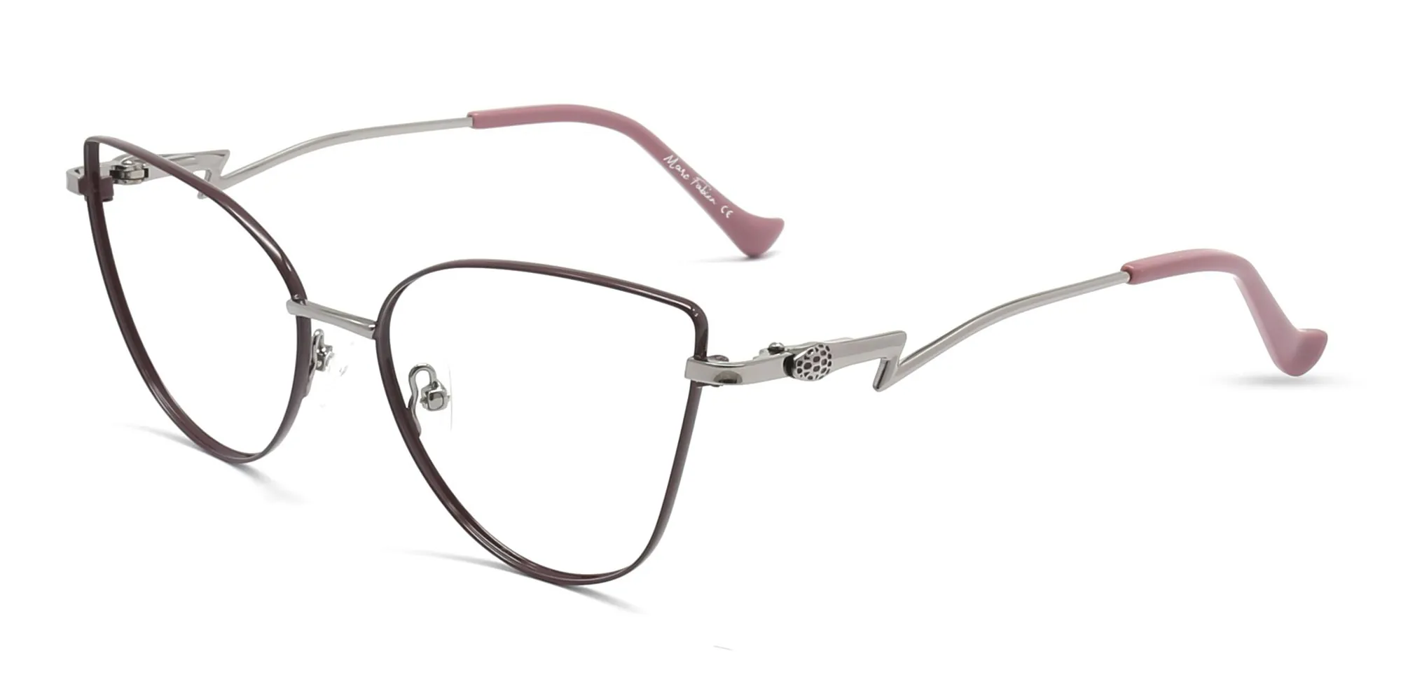 Vintage Metal Cat Eye Glasses-2